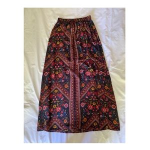 Boho Folk Maxi Skirt